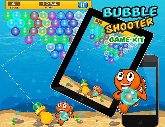 Game Kit bubble shooter in Illustrations - product preview 1