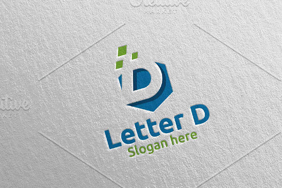 Letter D Digital Marketing Logo 62 in Logo Templates - product preview 1