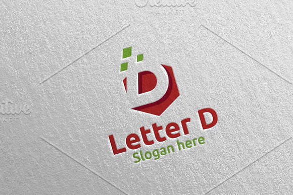 Letter D Digital Marketing Logo 62 in Logo Templates - product preview 2