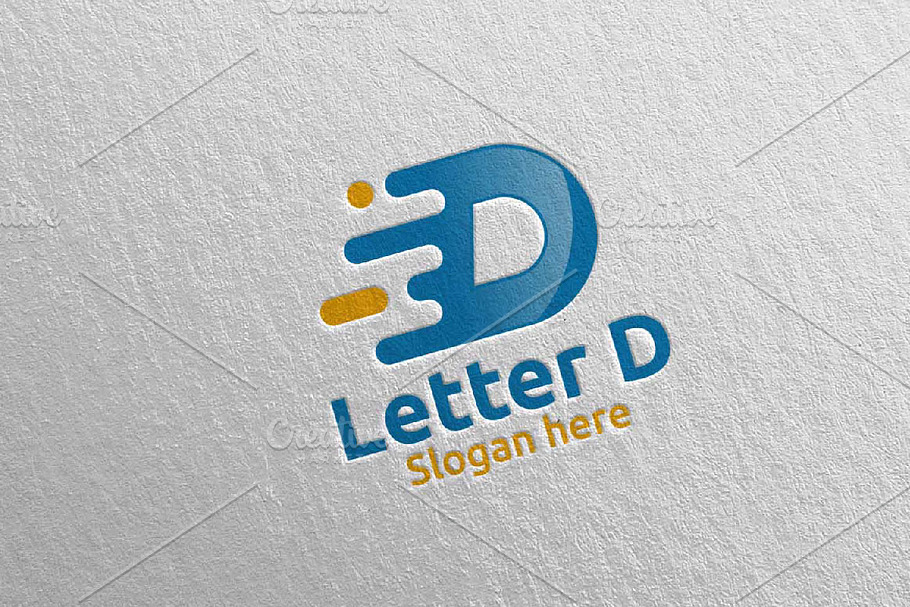 Letter D Digital Marketing Logo 63