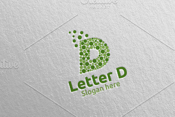 Bubble Letter D Digital Logo 63 in Logo Templates - product preview 3