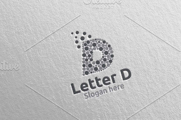 Bubble Letter D Digital Logo 63 in Logo Templates - product preview 4