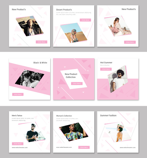 Fashion Instagram Post or Stories in Instagram Templates - product preview 3