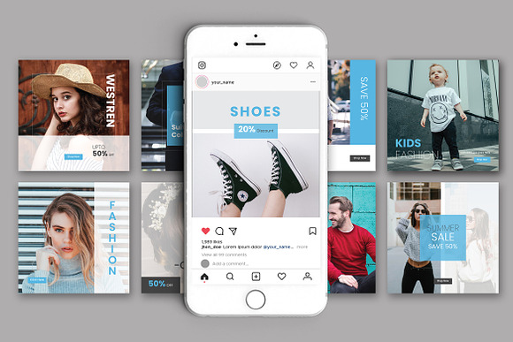 Beauty or Fashion Instagram Post in Instagram Templates - product preview 3