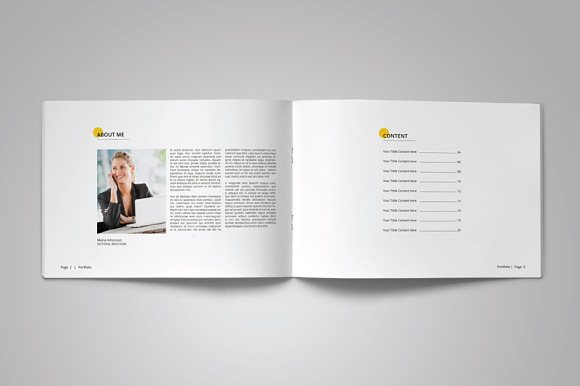 A5 Clean & Simple Portfolio in Brochure Templates - product preview 1