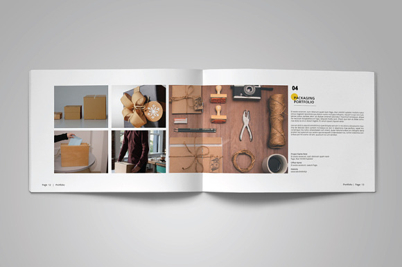 A5 Clean & Simple Portfolio in Brochure Templates - product preview 6