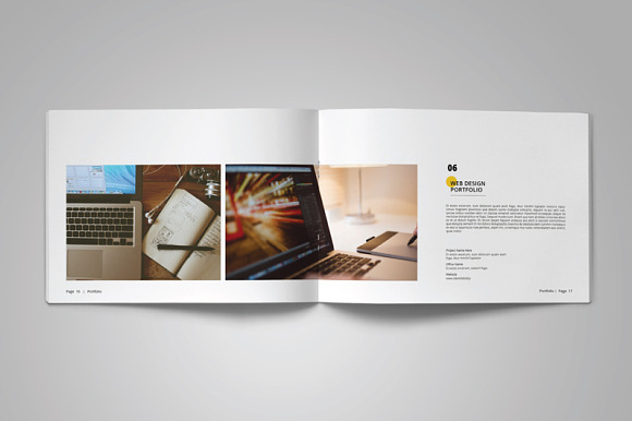A5 Clean & Simple Portfolio in Brochure Templates - product preview 8