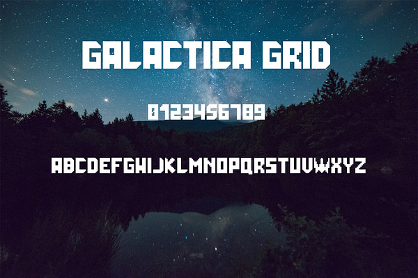 Galactica Grid Font