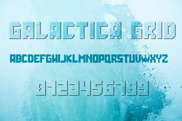 Galactica Grid Font in Symbol Fonts - product preview 10