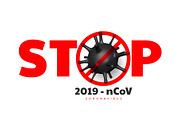 Stop coronavirus, virus strain of