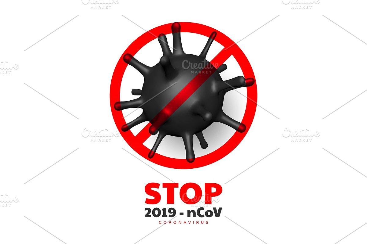 Stop coronavirus, virus strain of in Illustrations - product preview 8