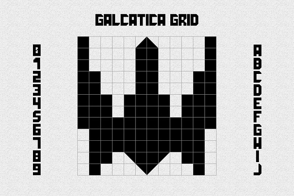 Galactica Grid Font in Symbol Fonts - product preview 11