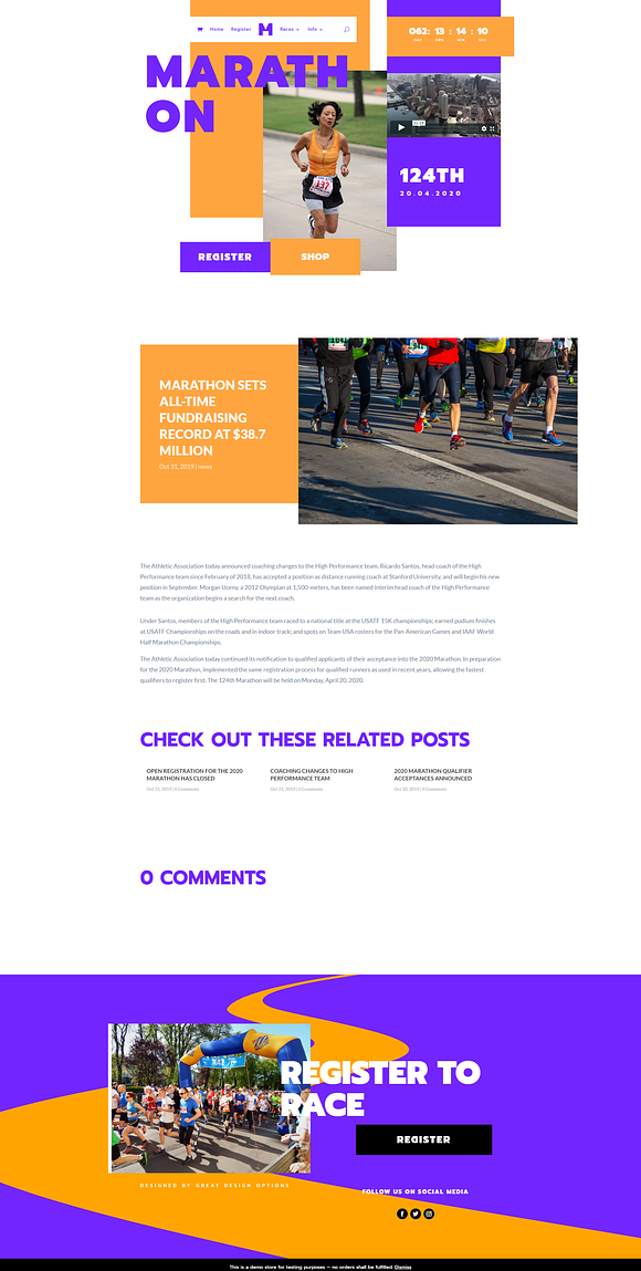 Marathon in WordPress Commerce Themes - product preview 8