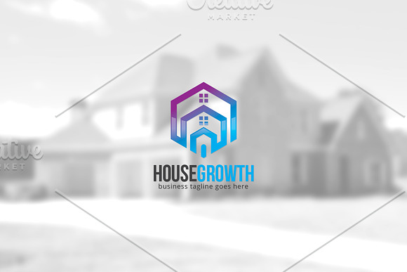 House Growth Logo in Logo Templates - product preview 1