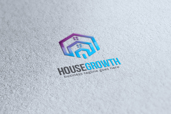 House Growth Logo in Logo Templates - product preview 3