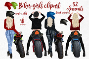 Biker Girls clipart Female Bikers