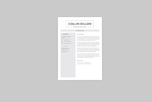 Collin Graphic Resume Designer in Resume Templates - product preview 1