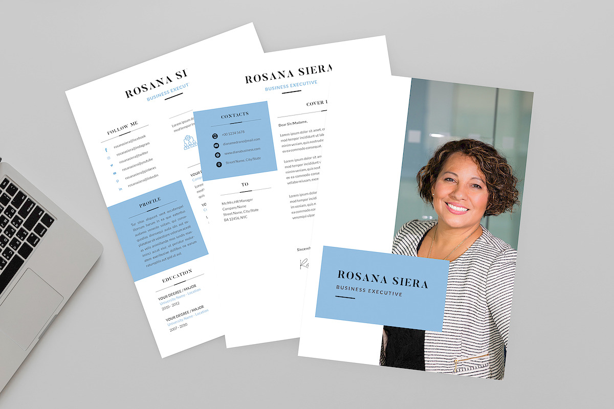 Rosana Business Resume Designer in Resume Templates - product preview 8