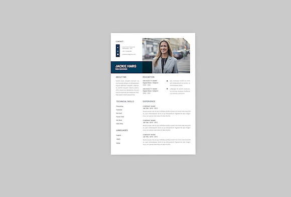 Jackie Web Resume Designer in Resume Templates - product preview 2