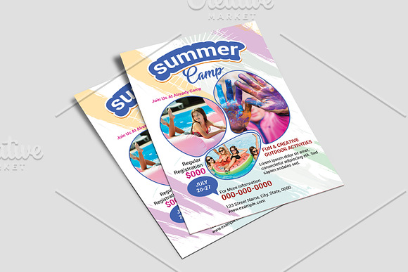 Kids Summer Camp Flyers V01 in Flyer Templates - product preview 1