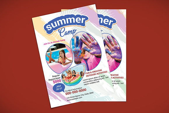 Kids Summer Camp Flyers V01 in Flyer Templates - product preview 2
