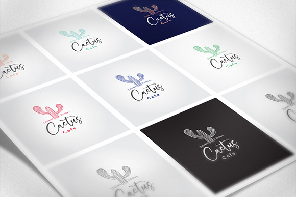 Cactus Cafe in Logo Templates - product preview 2