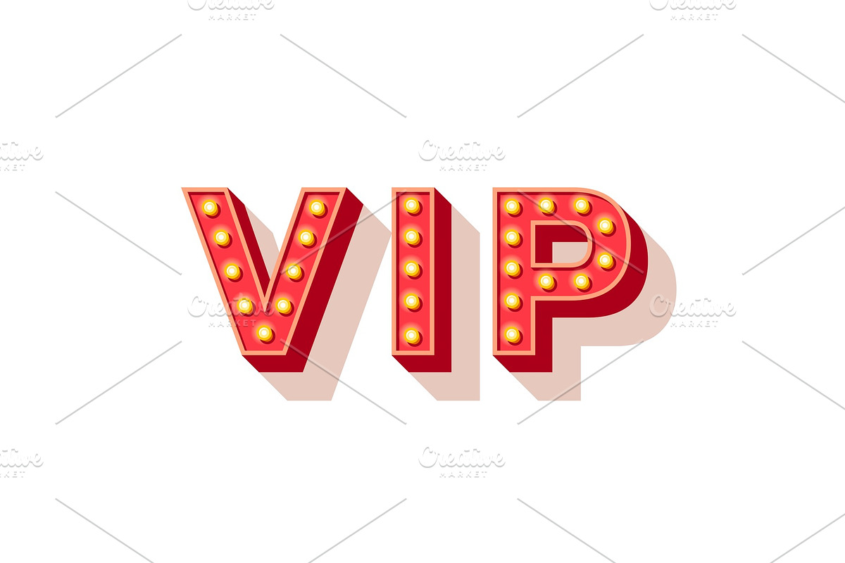 VIP only vector typography in Illustrations - product preview 8