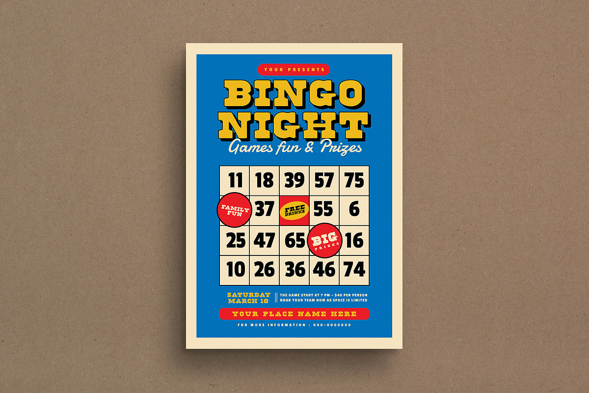 Bingo Night Event Flyer in Flyer Templates - product preview 8