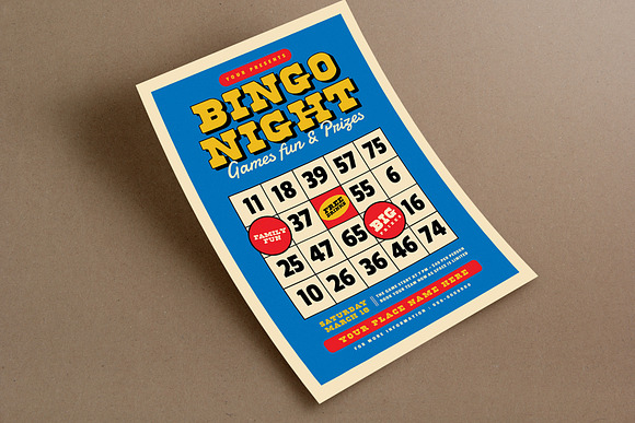 Bingo Night Event Flyer in Flyer Templates - product preview 1