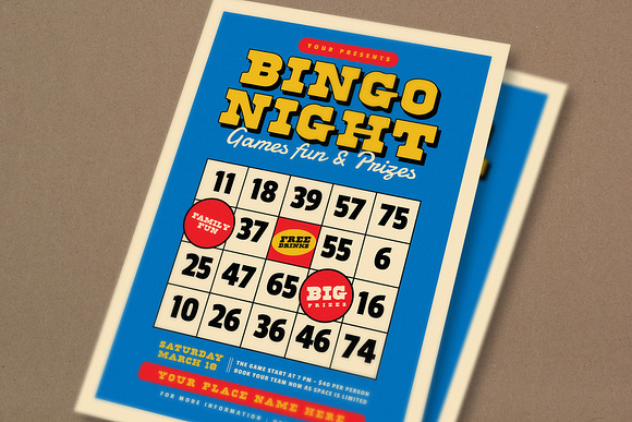 Bingo Night Event Flyer in Flyer Templates - product preview 2