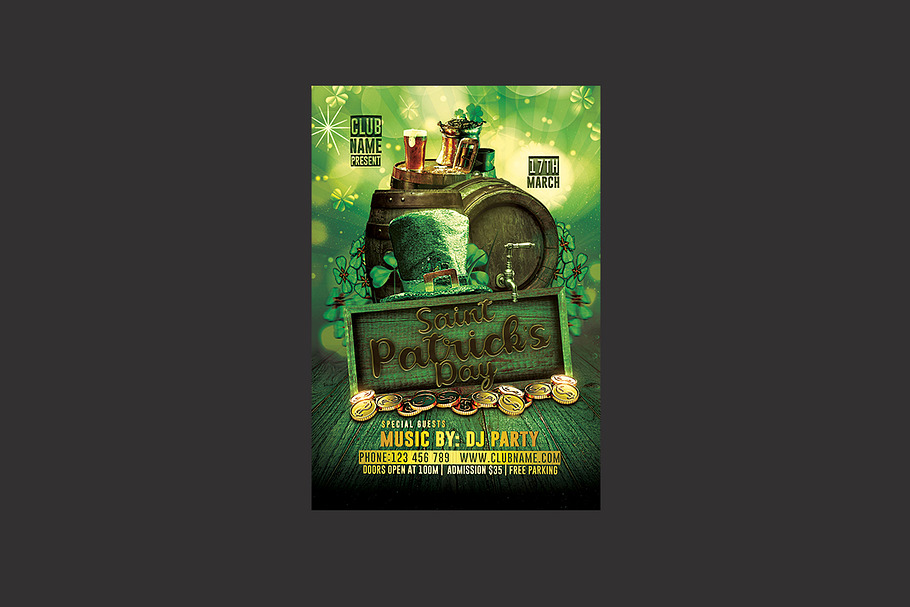 St Patrick’s Day Flyer in Flyer Templates - product preview 8