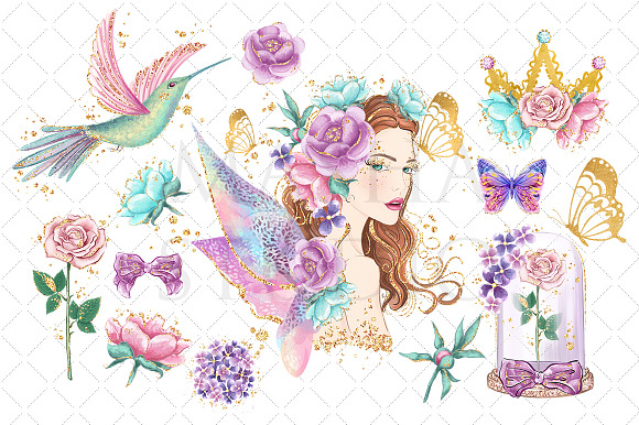 MISS FAIRY Clipart in Illustrations - product preview 1