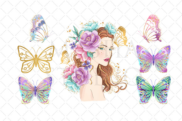 MISS FAIRY Clipart in Illustrations - product preview 3