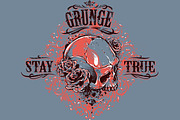 Grunge Skull Print #5