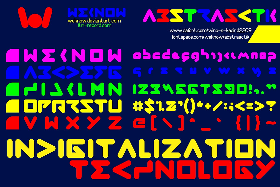 abstrasctik font in Display Fonts - product preview 8
