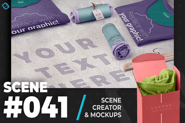 Purple T-shirt Packaging Mockup