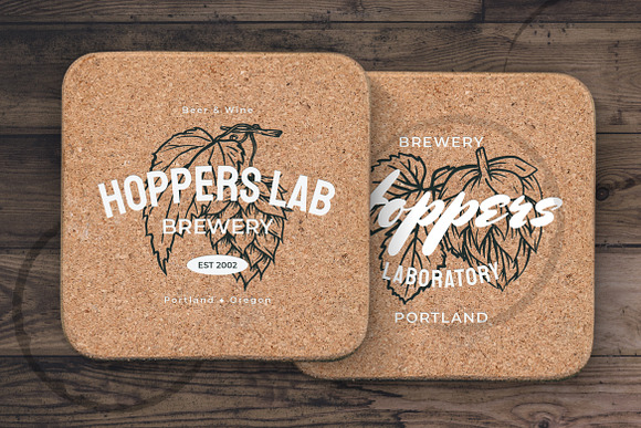 Beer Hops Multiply Badges in Logo Templates - product preview 2