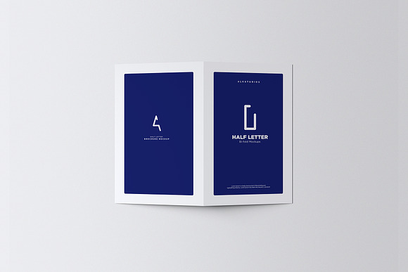Half Letter Bi-Fold Brochure Mockup in Print Mockups - product preview 1