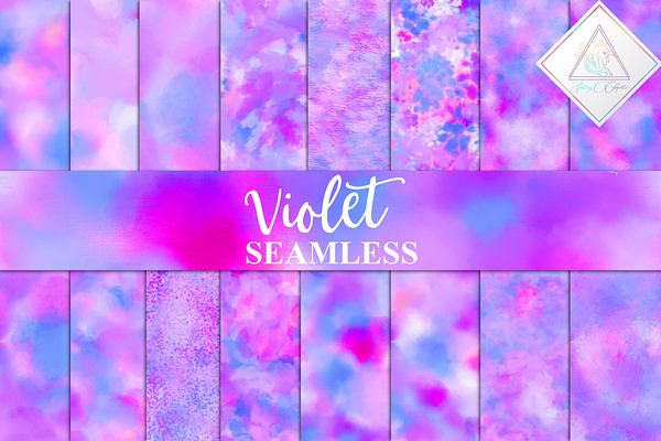 Seamless Violet Digital Paper