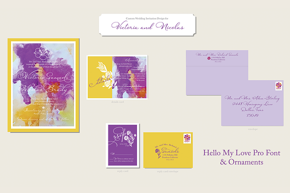 Hello My Love Ornaments in Fonts - product preview 3