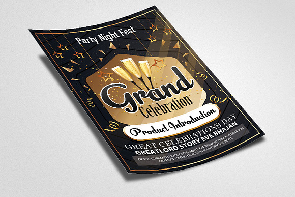 Grand Opening Party Night Flyer in Flyer Templates - product preview 1