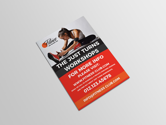 Fitness & Gym - Sports Bifold Brochu in Brochure Templates - product preview 1