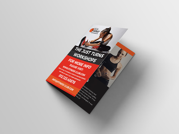 Fitness & Gym - Sports Bifold Brochu in Brochure Templates - product preview 3