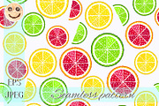 Lime and orange slices