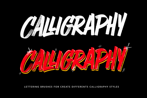 Calligraphy,Grids&more for Procreate in Photoshop Brushes - product preview 2