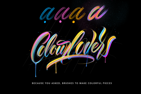 Calligraphy,Grids&more for Procreate in Photoshop Brushes - product preview 5