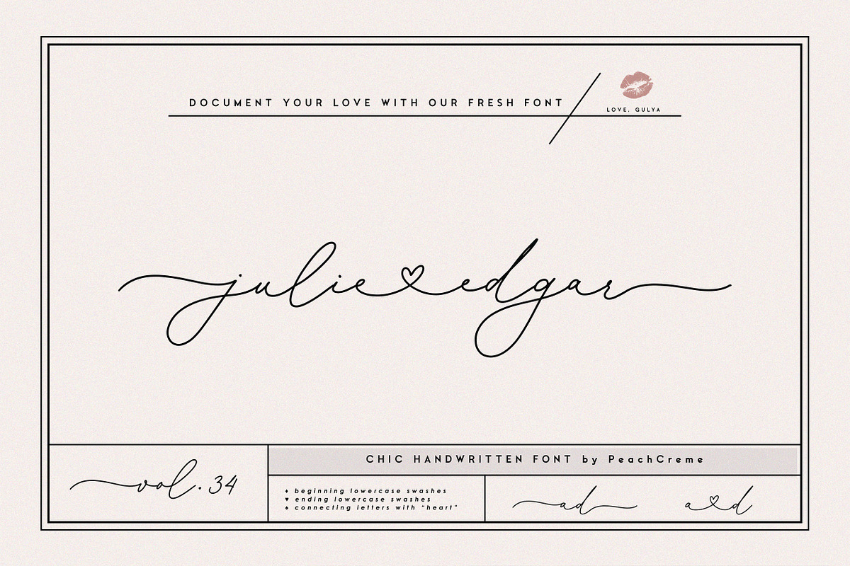 julie edgar//lovely handwritten font in Script Fonts - product preview 8