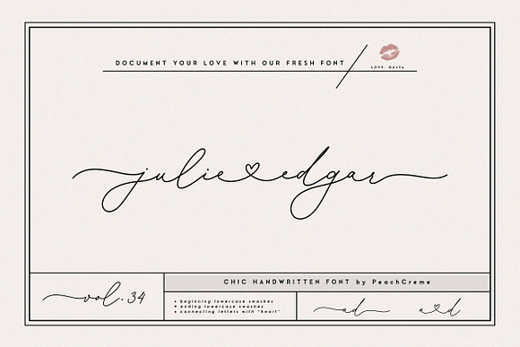 julie edgar//lovely handwritten font in Script Fonts - product preview 11