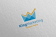 King Marketing Financial Logo 69