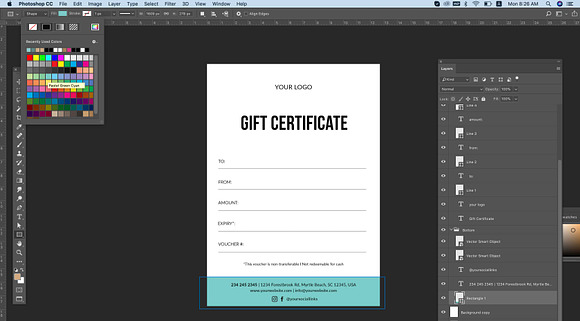 Simple Gift Voucher ID01 in Flyer Templates - product preview 4